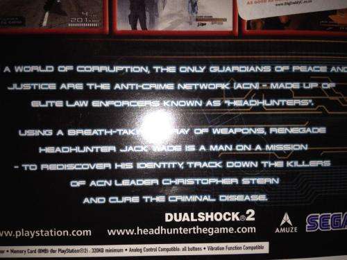PS2 - Headhunter