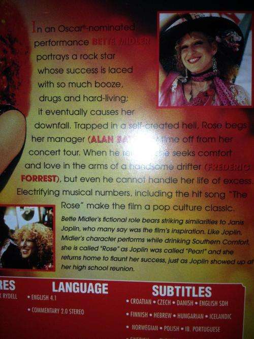DVD - Bette Midler - The Rose
