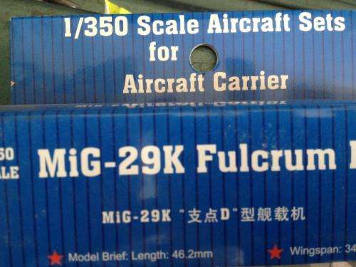 Trumpeter - MiG 29K Fulcrum D (Aircraft sets for Aircraft Carrier) 1:350 Scale - Plastic Model Kit