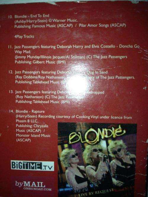 CD - Blondie - Personal Collection ( Released By The Mail on Sinday Newspaper)