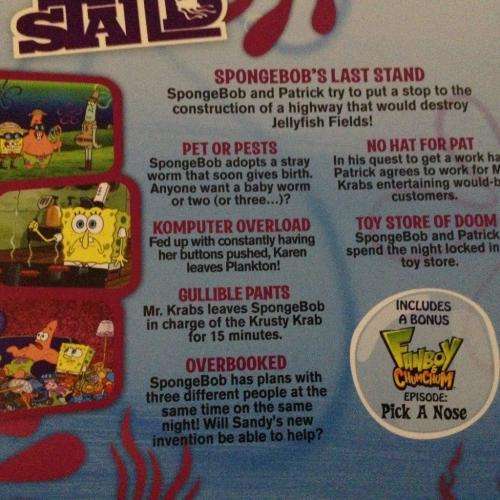 DVD - Sponge Bob`s Last Stand