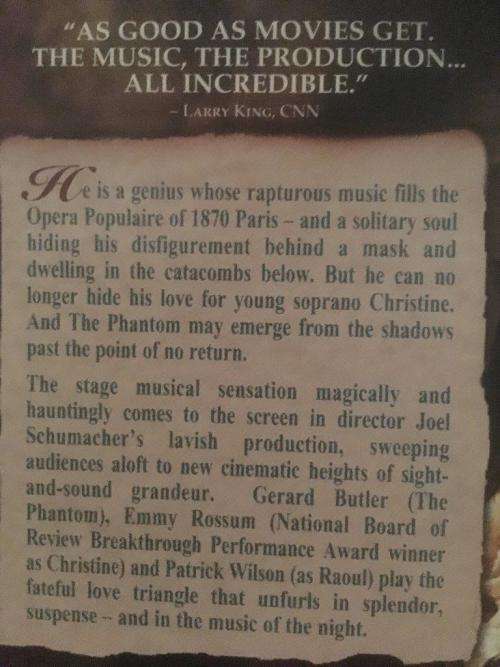 DVD - The Phantom of the Opera