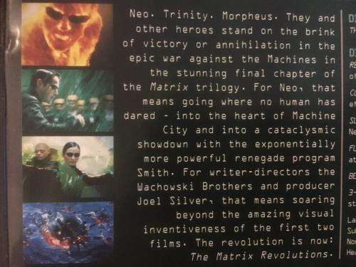 DVD - The Matrix Revolutions