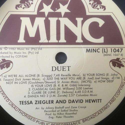 LP - Tessa Ziegler David Hewitt - Duet