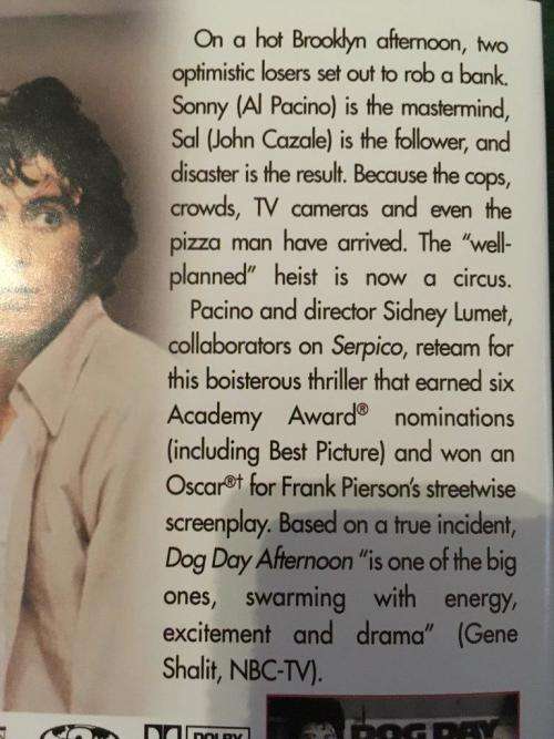 DVD - Dog Day Afternoon - Al Pacino