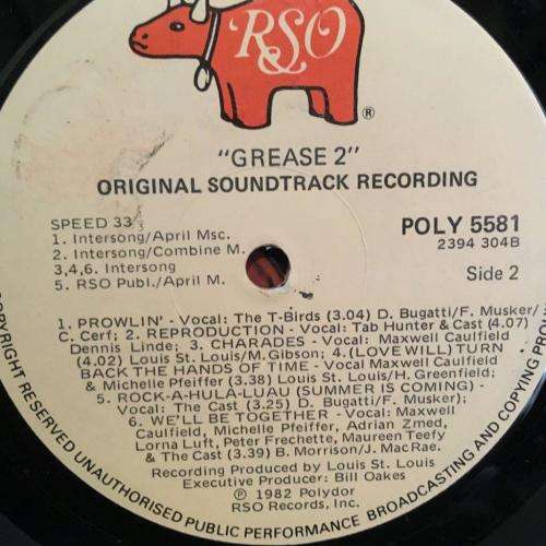 LP - Grease 2 - Original Soundtrack Recording