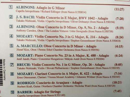 CD - Adagio - Famous Adagio