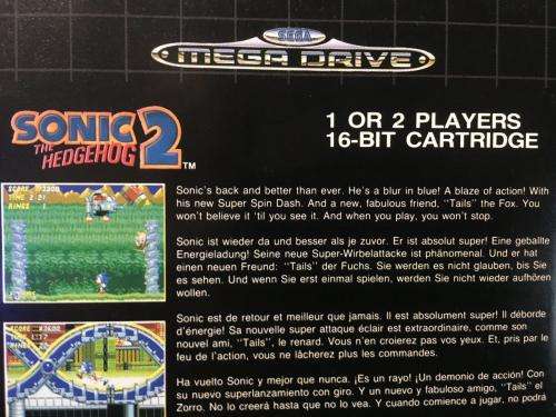 Sega Mega Drive - Sonic The Hedgehog 2