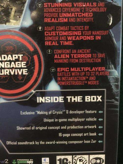 PC - Crysis Special Edition Steel Book Tin Case