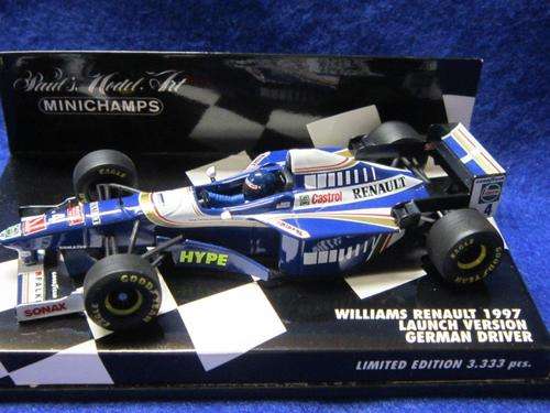 MiniChamps - Williams Renault 1997 Launch Version German Driver Ltd ed 3333pcs  1:43 Scale