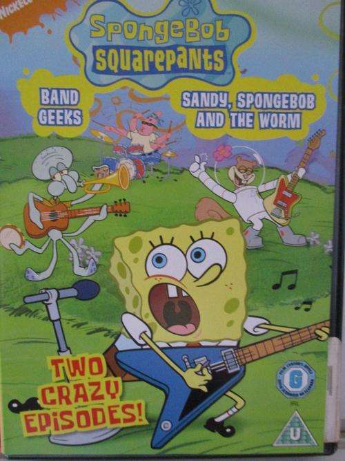 DVD - Spongebob Squarepants - Two Crazy Episodes - Band Geeks, Sandy Spongebob & The Worm