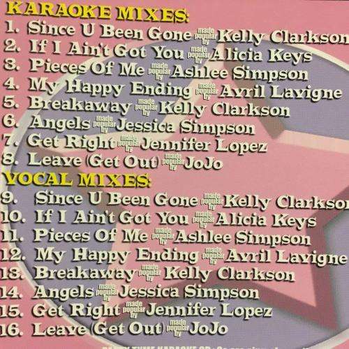CD - Party Tyme karaoke - Girl Pop 6