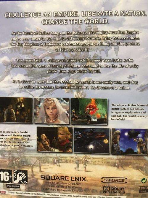 PS2 - Final Fantasy XII