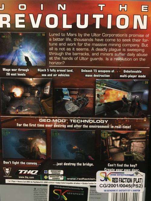 PS2 - Red Faction Platinum