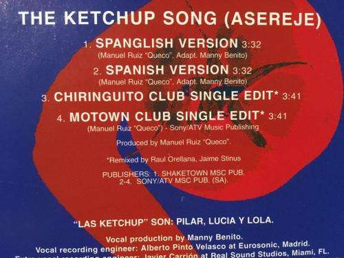 CD - Ketchup - The Ketchup Song (Asereje) Single