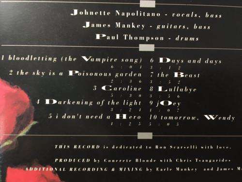 CD - Concrete Blonde - Bloodletting
