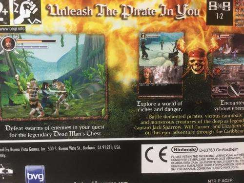 Nintendo DS - Pirates of the Caribbean Dead Man`s Chest