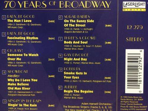 CD - 70 Years of Broadway