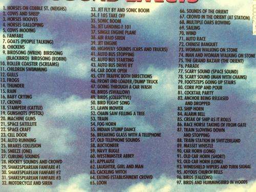CD - Sampler 99 Different Effects - World`s Greatest Sound Effects