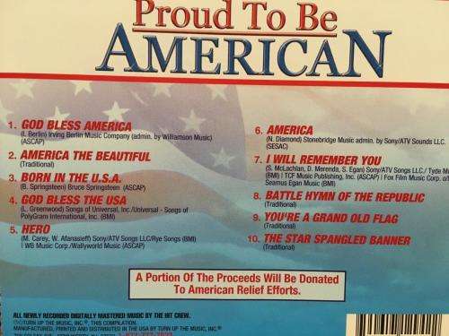 CD - Proud To Be American