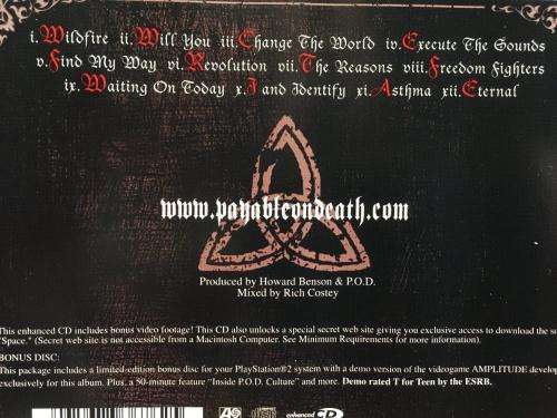 CD - P.O.D - Payble on Death (Cd + PS2 Ntsc Dvd)