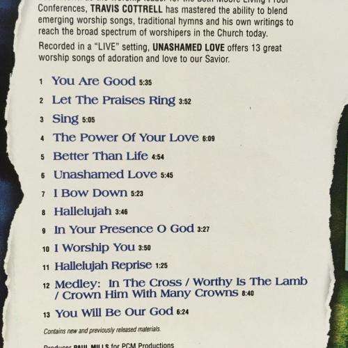 CD - Travis Cottrell - Unashamed Love