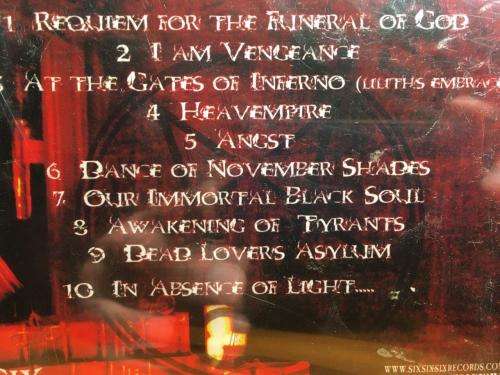 CD - Draconian Order - In The Absence Of Light (New Sealed)