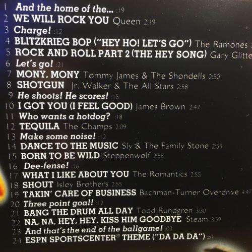 CD - ESPN Presents - Jock Rock Vol.1