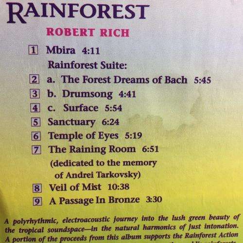 CD - Robert Rich - Rainforest