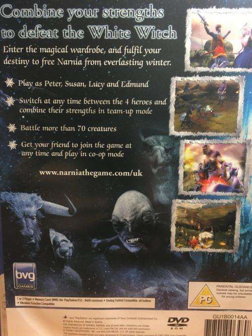 PS2 - The Chronicles of Narnia The Lion The Witch and The Wardrobe