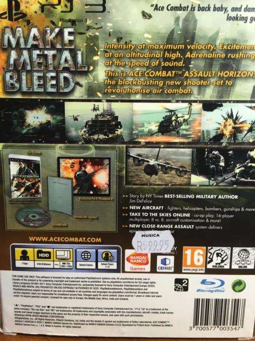 PS3 - Ace Combat - Assault Horizon Limited Edition (Boxed)