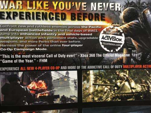 Xbox 360 - Call Of Duty World At War