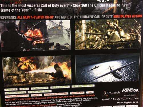 Xbox 360 - Call Of Duty World At War