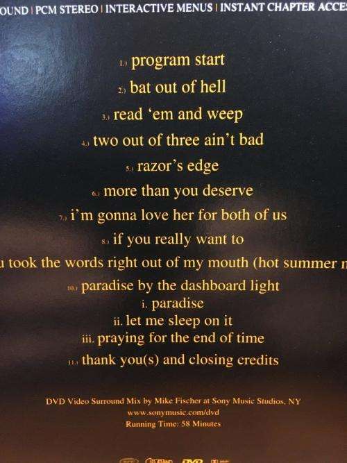 DVD - Meat Loaf - Hits Out Of Hell