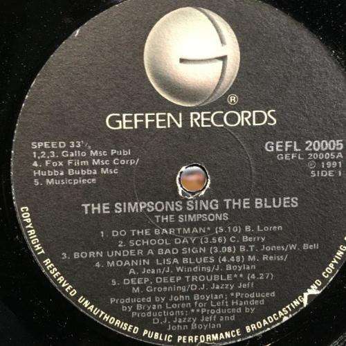 LP - The Simpsons - Sing The Blues (GEFL 2005)