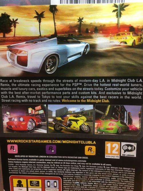 PSP - Midnight Club L.A. Remix