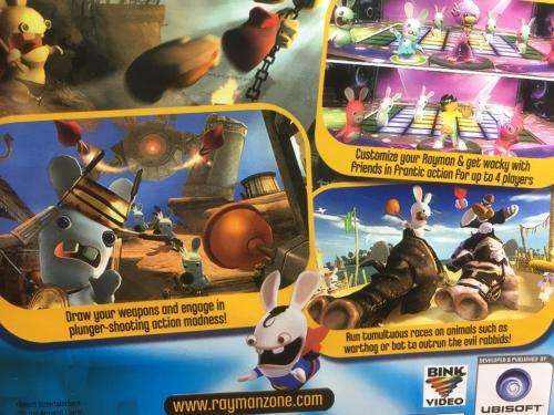 PS2 - Rayman Raving Rabbids - (Ex Late Night Video)