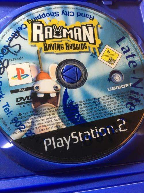 PS2 - Rayman Raving Rabbids - (Ex Late Night Video)