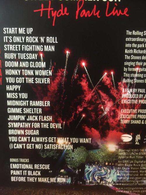 Blu-Ray - The Rolling Stones Sweet Summer Sun Hyde Park Live