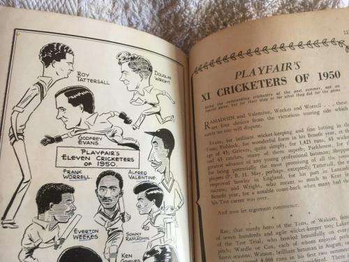 Vintage Playfair Cricket Annual 1951