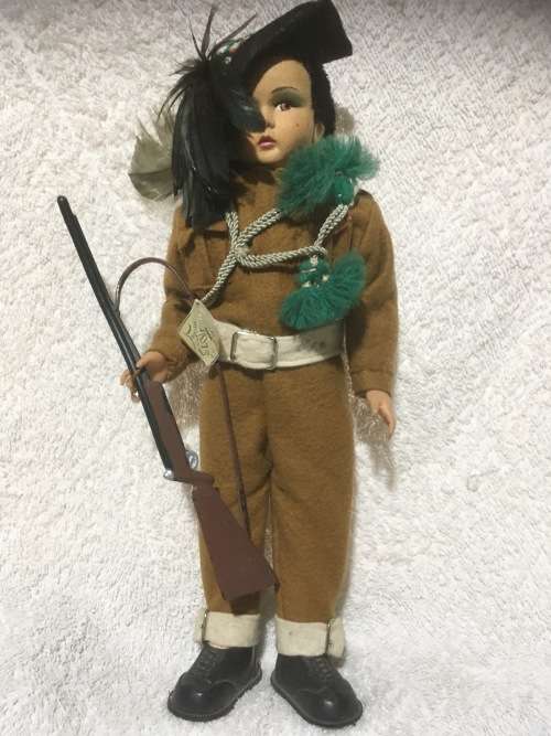 Vintage Magis Roma Miltary Doll made in Italy +-28cm