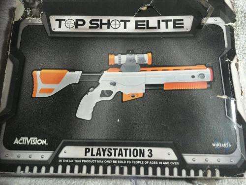 PS3 - Topshot Elite Gun Controller Sensor and Dongle (Boxed)