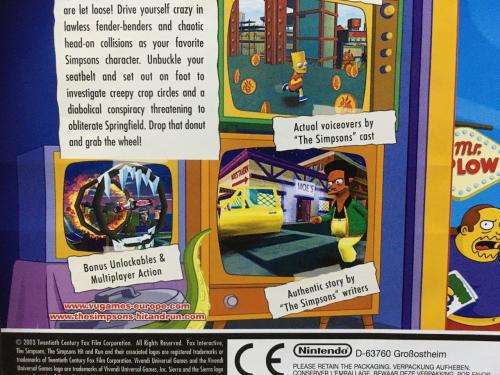 Gamecube - The Simpsons Hit & Run