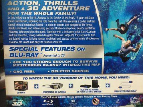 Blu-ray3D - Journey 2 The Mysterious Island 3D