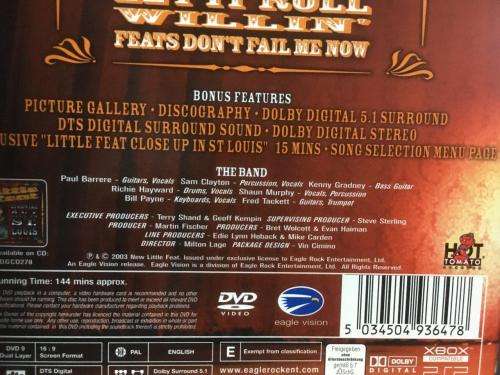 DVD - Little Feat Highwire Act Live In St.Louis 2003