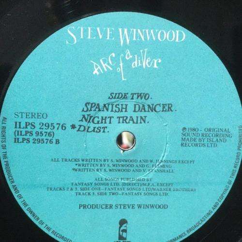 LP - Steve Winwood Arc of a Diver