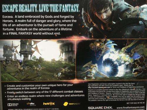 PS3 - Final Fantasy XIV A Realm Reborn