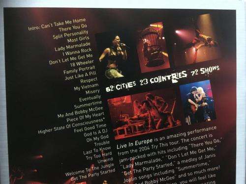 DVD - Pink Live In Europe - Platinum Collection
