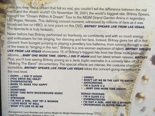 DVD - Britney Spears Live from Las Vegas