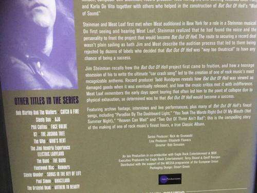 DVD - Meat Loaf Bat Out Of Hell